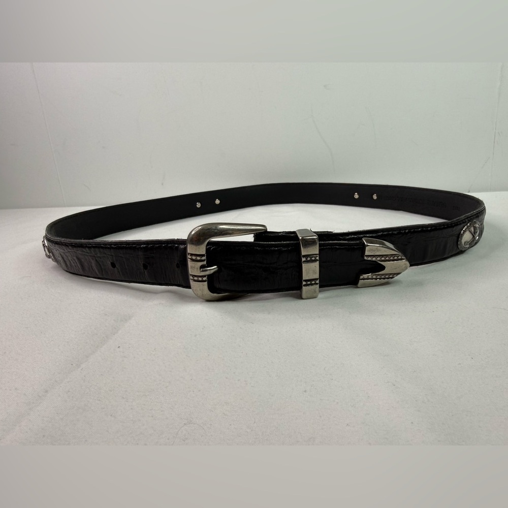 Golf Palisades Full-Grain Cowhide Leather Designer Dress Golf Conchos Belt 36/38